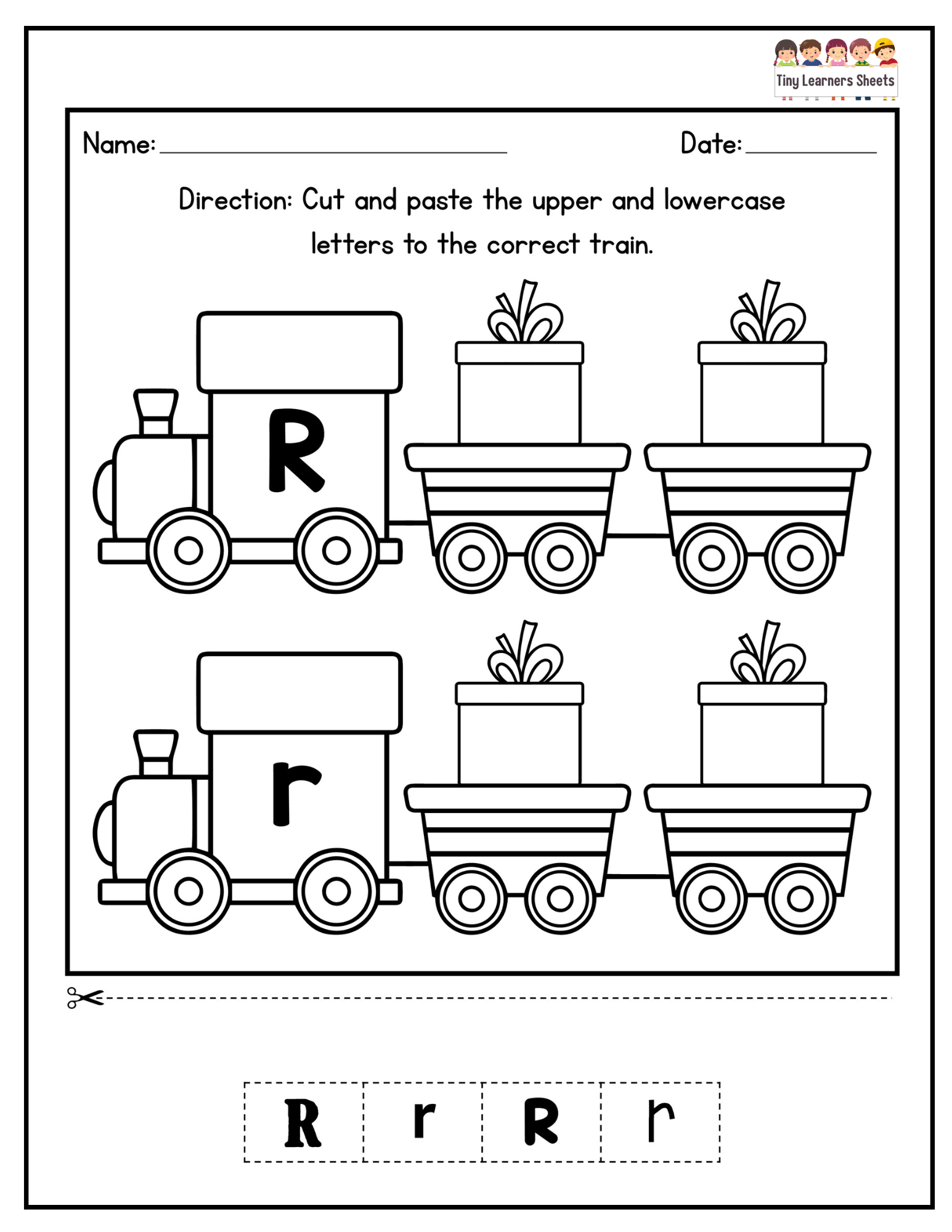 Cut And Paste Letter R